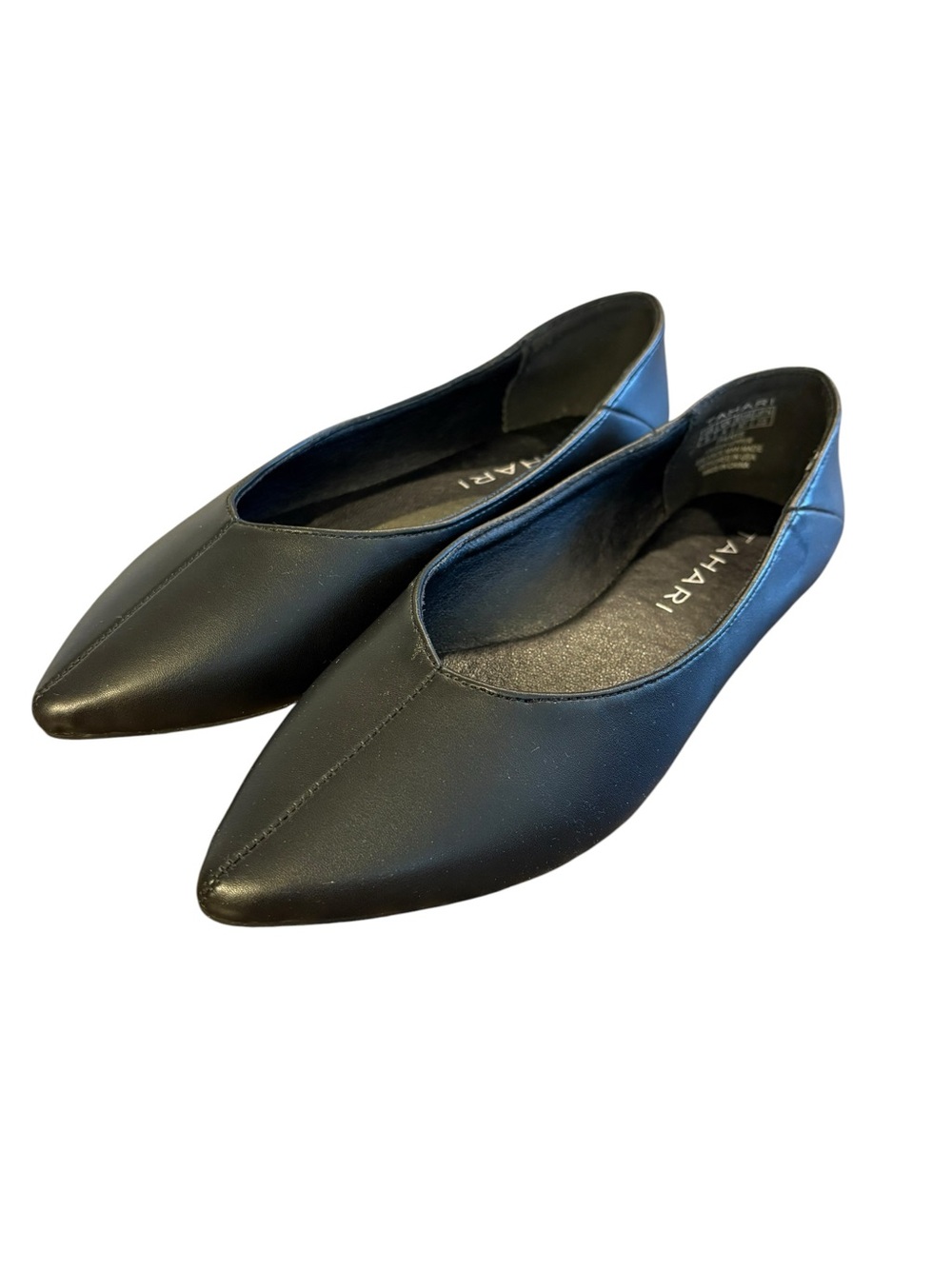 Tahari Black Vegan Leather
Paris Flats Shoes Size 6M